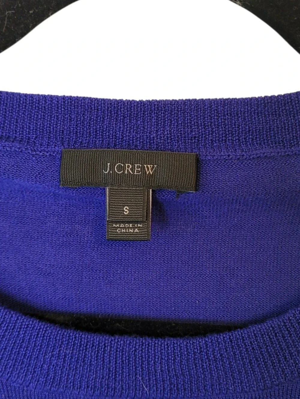 J. Crew Women's Cobalt Round-Neck Crewneck Sweater Size S